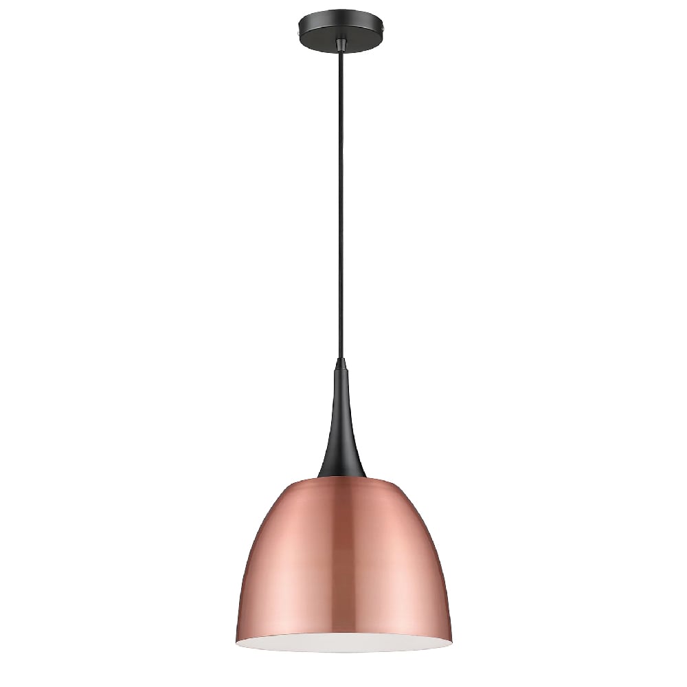 Read more about Acton copper shade pendant light in matt black