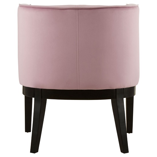 Adaline Rounded Velvet Upholstered Bedroom Chair In Pink Furniture in
