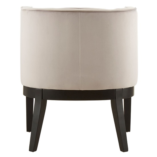 Adaline Rounded Velvet Upholstered Bedroom Chair In Light Grey FiF