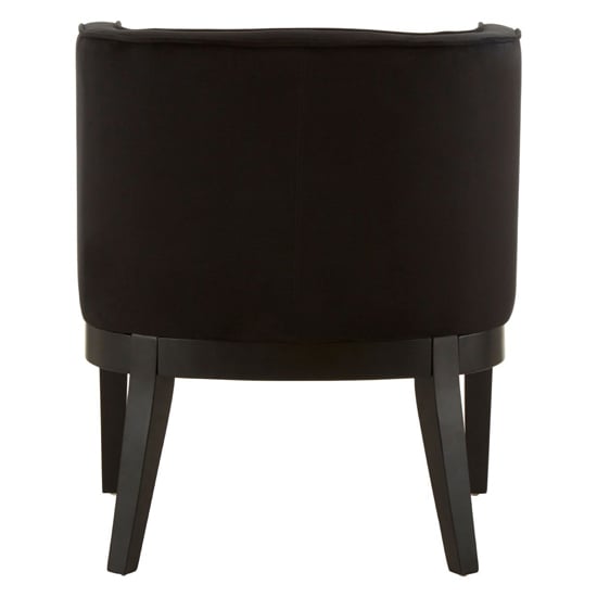 Adalinise Rounded Velvet Bedroom Chair In Black_3