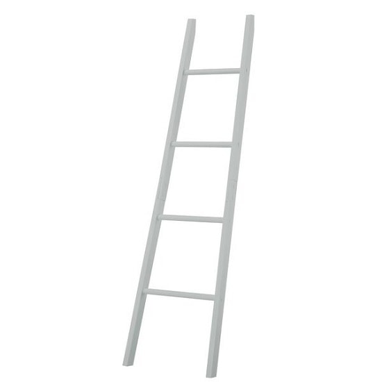 Adamo Wooden Bathroom Towel Ladder In Grey