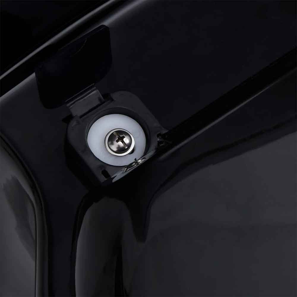 Adel Black Close Coupled Corner Toilet - Soft Close Seat
