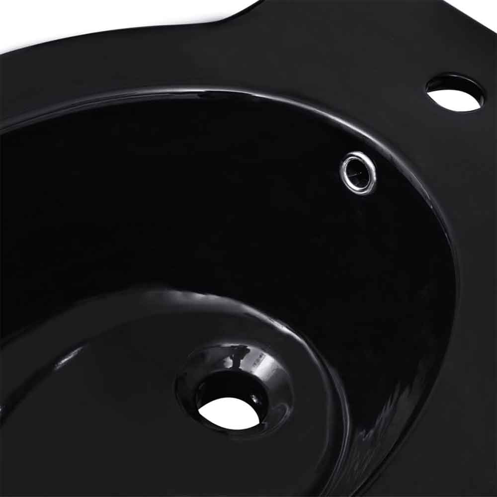Adel Black Close Coupled Toilet And Bidet With Vertical Outlet - Soft Close Seat