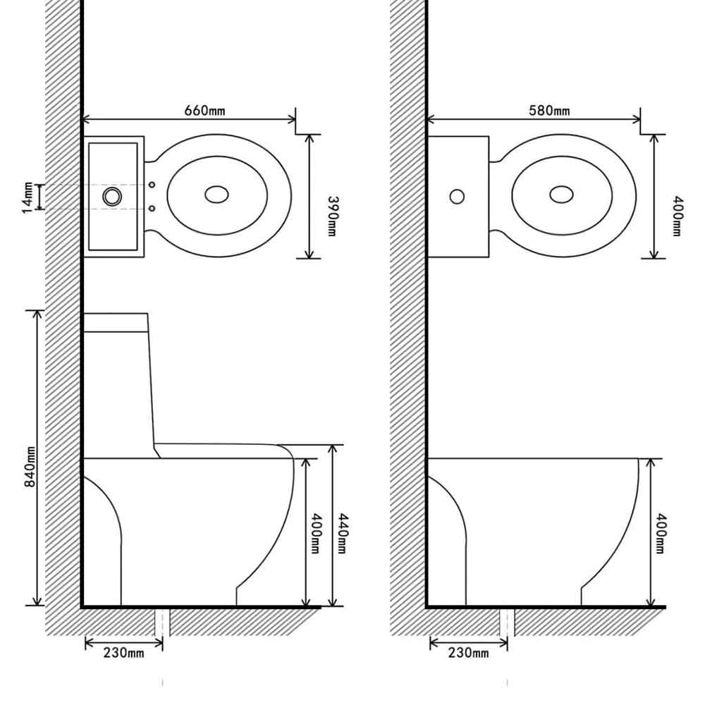 Adel White Close Coupled Toilet And Bidet With Vertical Outlet - Soft Close Seat