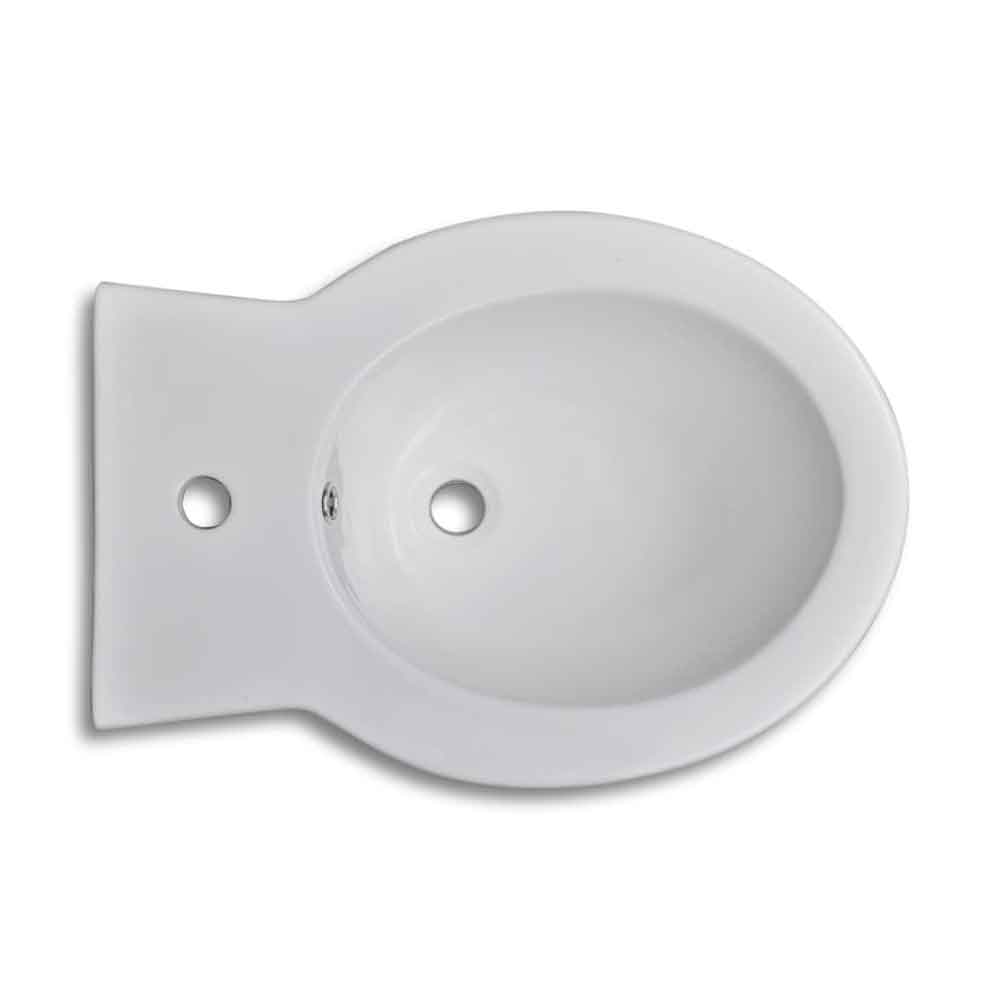 Adel White Close Coupled Toilet And Bidet With Horizontal Outlet - Soft Close Seat