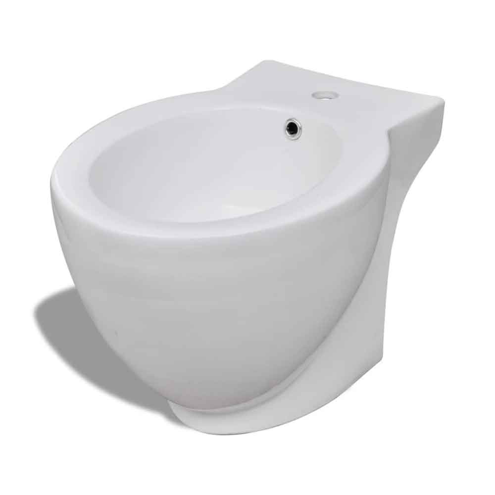 Adel White Close Coupled Toilet And Bidet With Horizontal Outlet - Soft Close Seat
