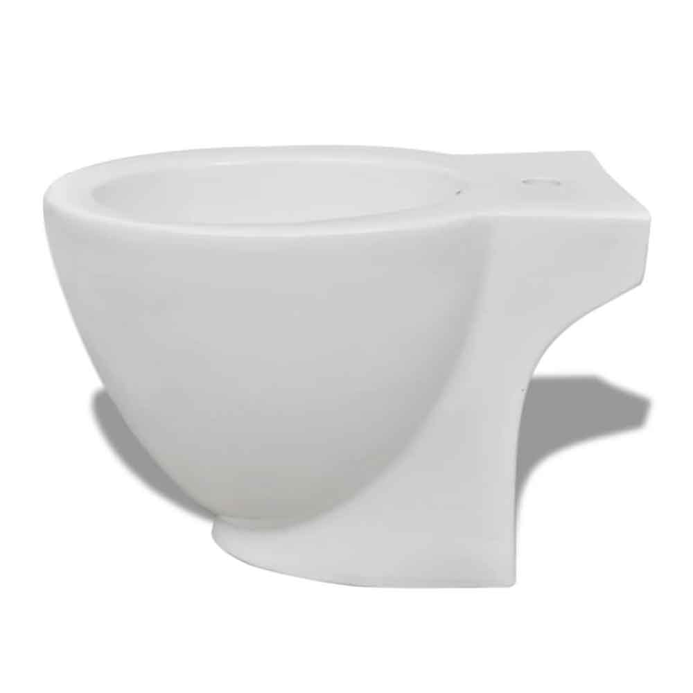 Adel White Close Coupled Toilet And Bidet With Horizontal Outlet - Soft Close Seat