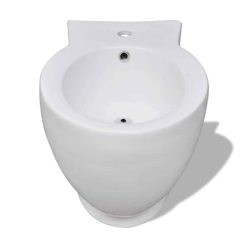 Adel White Close Coupled Toilet And Bidet With Horizontal Outlet - Soft Close Seat