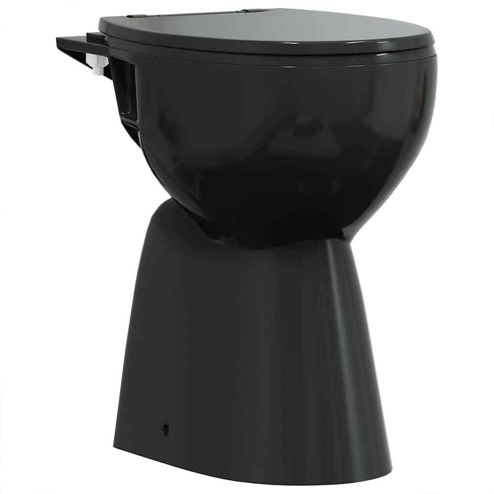 Adel Black Rimless Comfort Height Toilet - Soft Close Seat