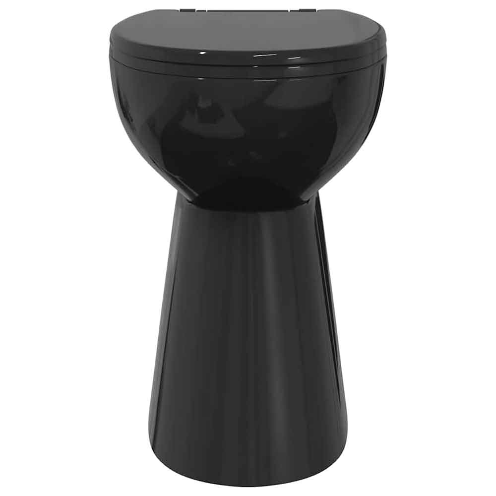 Adel Black Rimless Comfort Height Toilet - Soft Close Seat