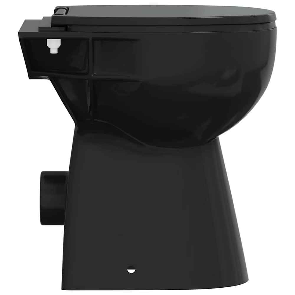 Adel Black Rimless Comfort Height Toilet - Soft Close Seat