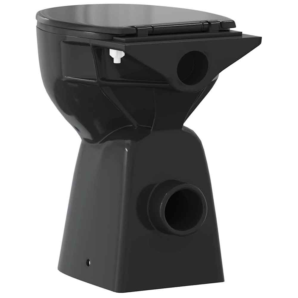 Adel Black Rimless Comfort Height Toilet - Soft Close Seat