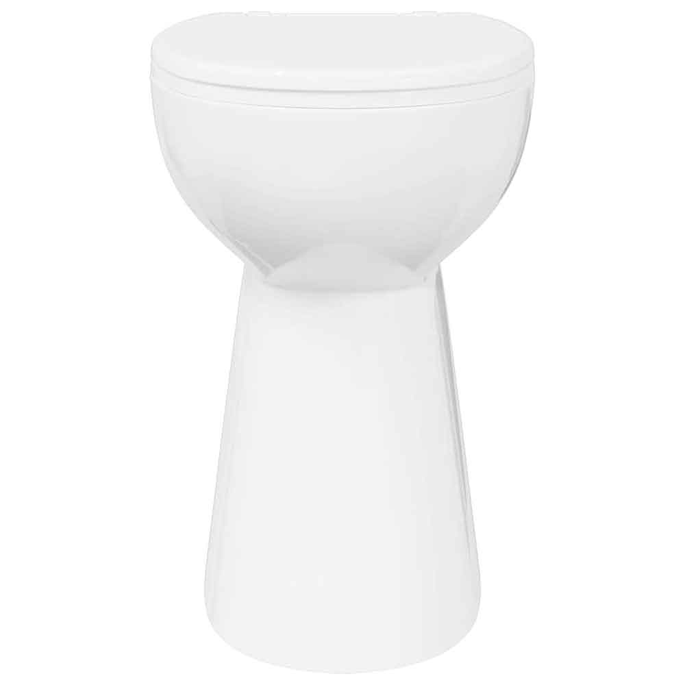 Adel White Rimless Comfort Height Toilet - Soft Close Seat