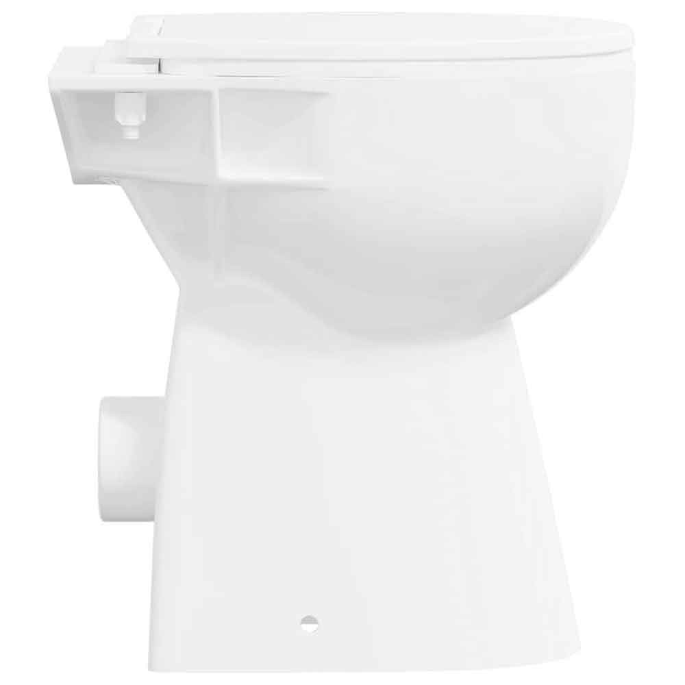 Adel White Rimless Comfort Height Toilet - Soft Close Seat