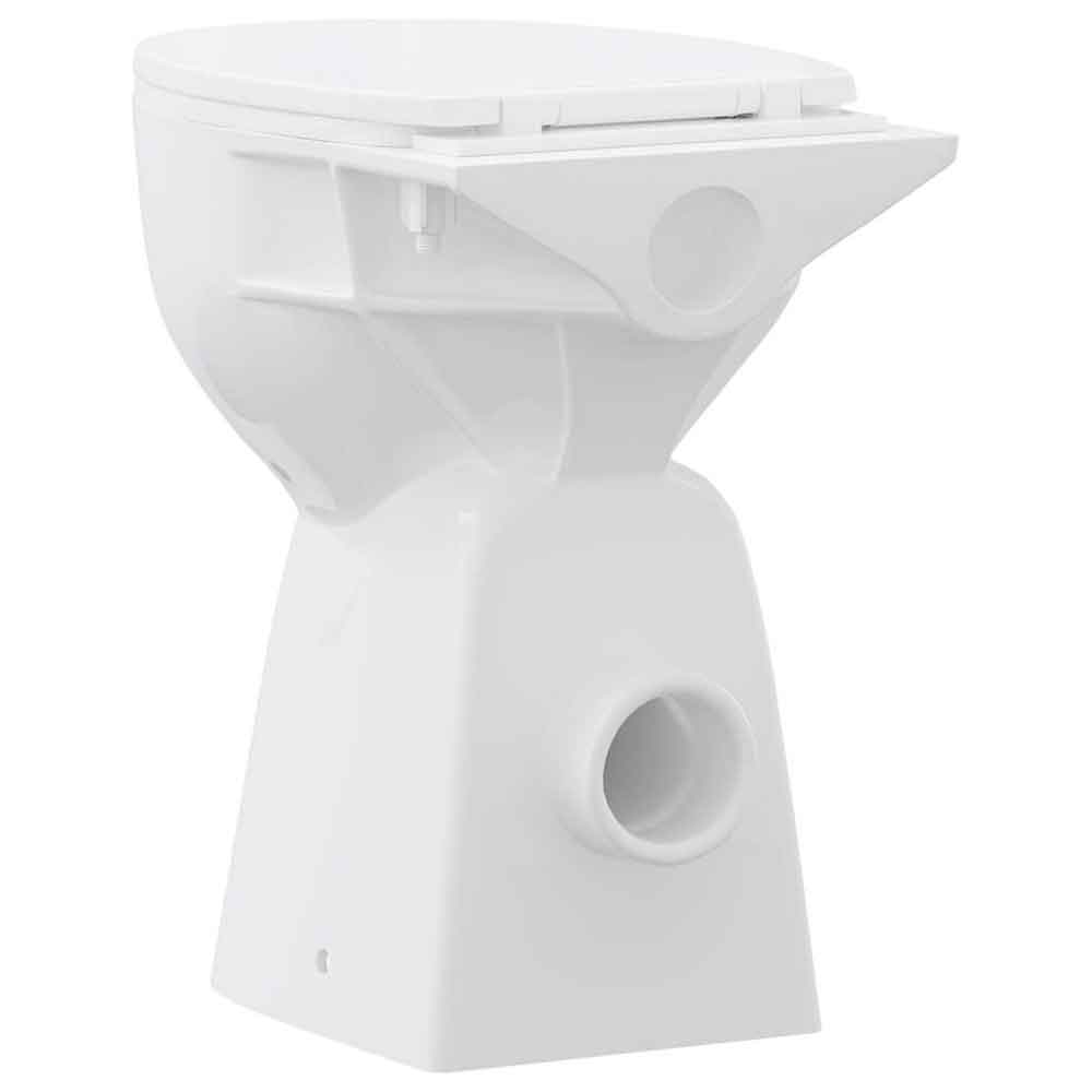 Adel White Rimless Comfort Height Toilet - Soft Close Seat