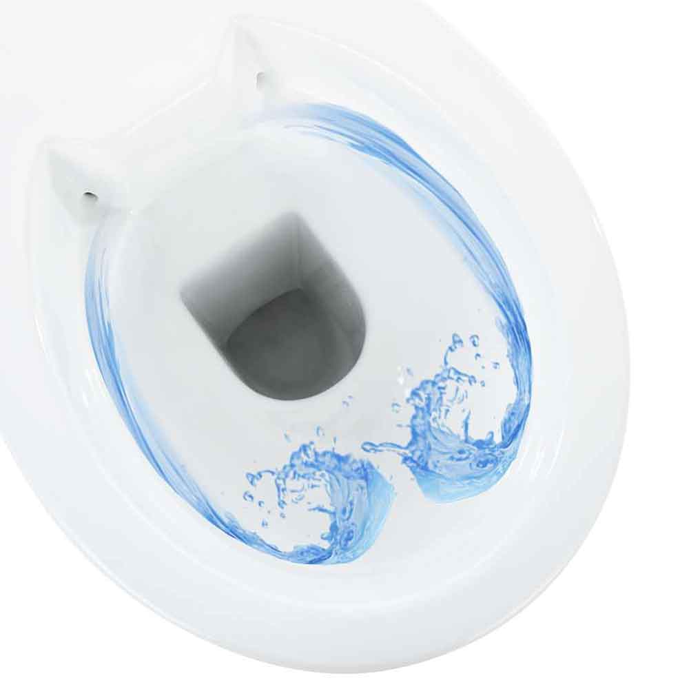 Adel White Rimless Comfort Height Toilet - Soft Close Seat