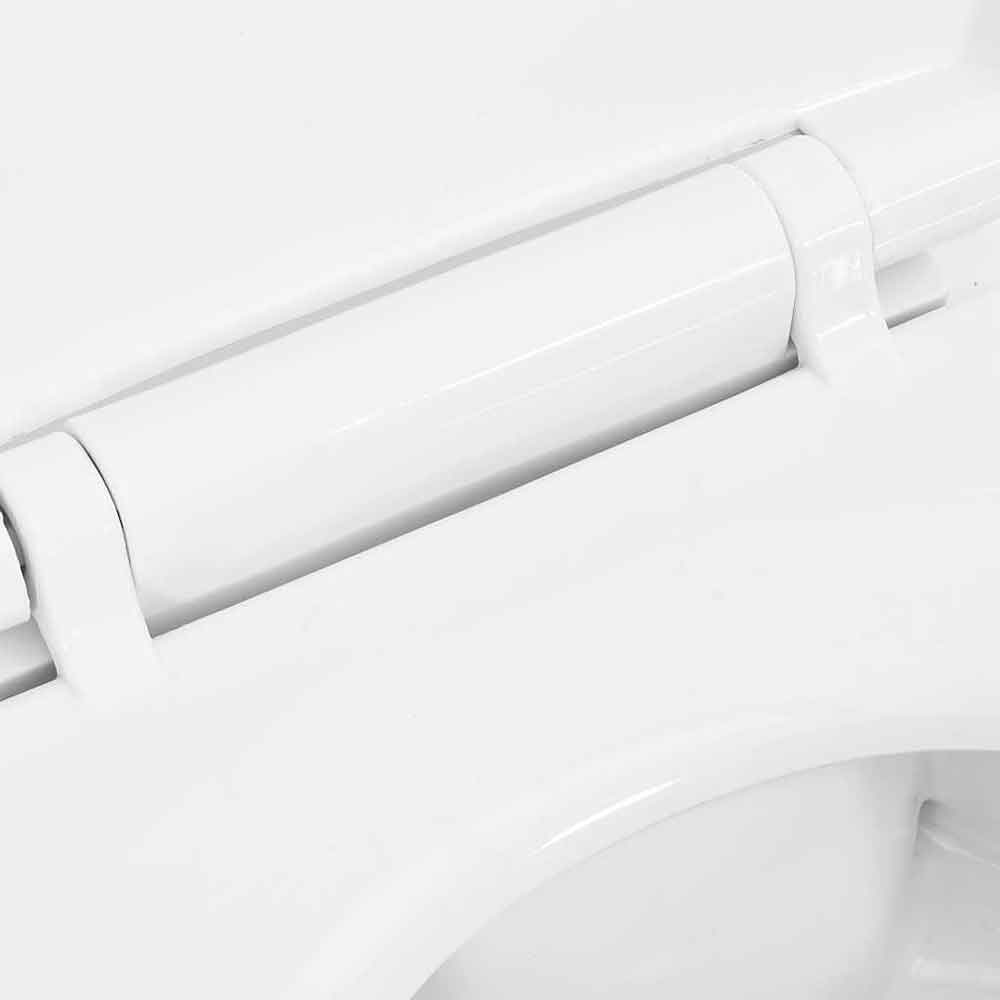 Adel White Rimless Comfort Height Toilet - Soft Close Seat