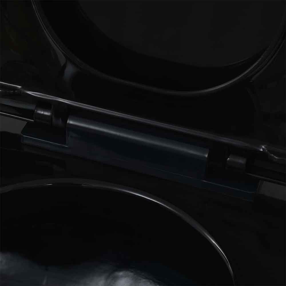 Adel Black Wall Hung Toilet - Soft Close Seat