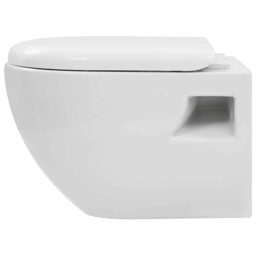 Adel White Wall Hung Toilet - Soft Close Seat