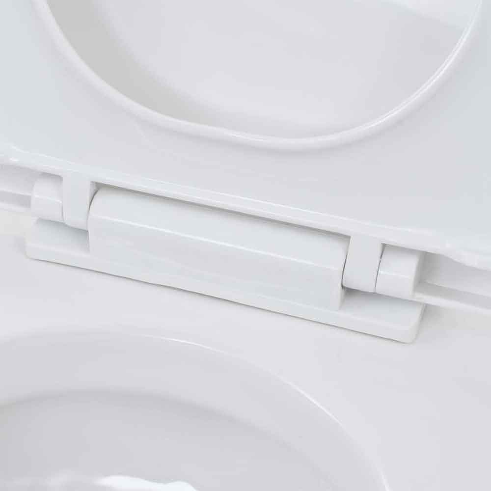 Adel White Wall Hung Toilet - Soft Close Seat