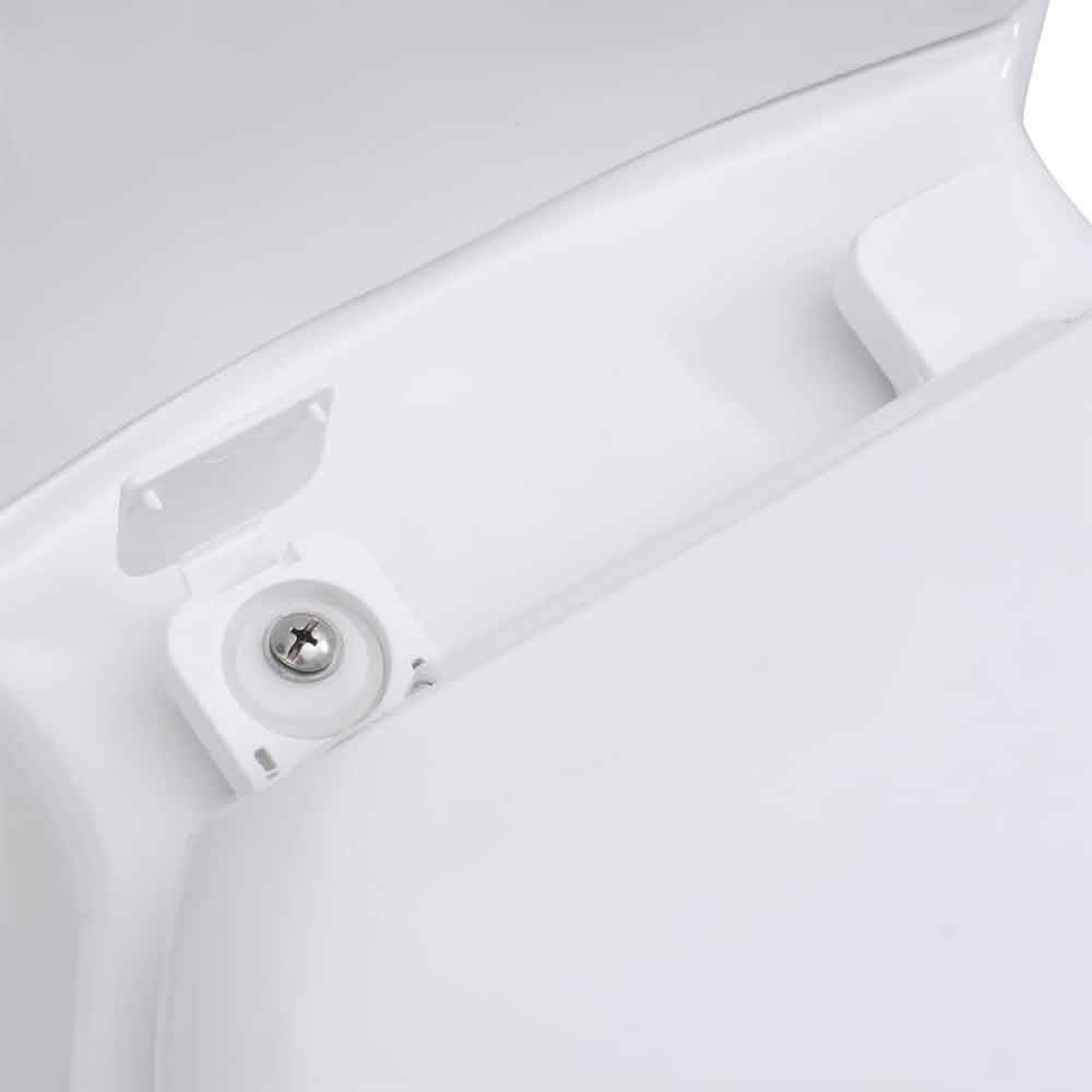 Adel White Close Coupled Corner Toilet - Soft Close Seat