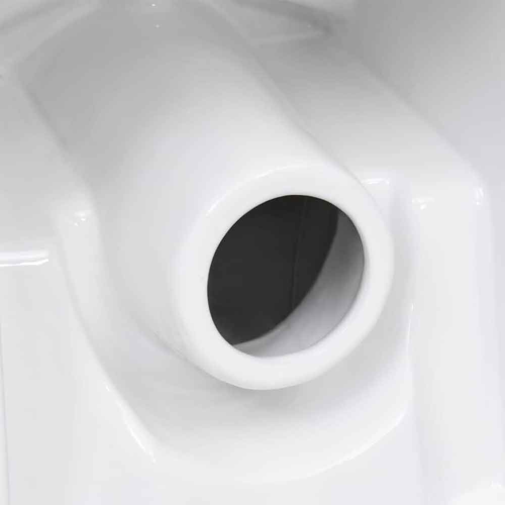 Ada White Close Coupled Toilet With Vertical Outlet - Soft Close Seat