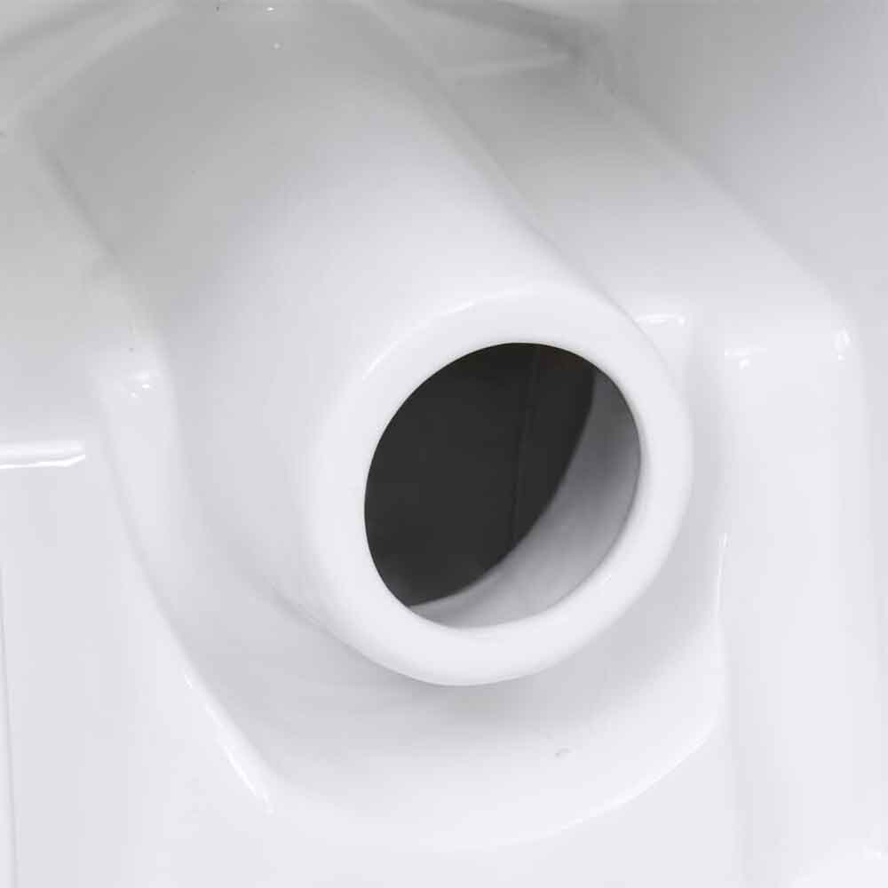 Adel White Close Coupled Toilet With Horizontal Outlet - Soft Close Seat