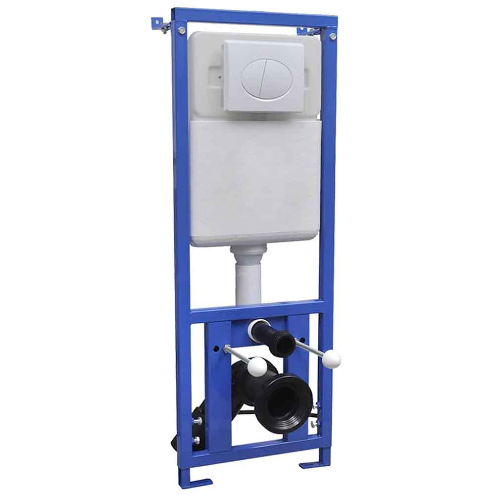 Adel White Rimless Wall Hung Toilet Pack With Bidet Function - Soft Close Seat