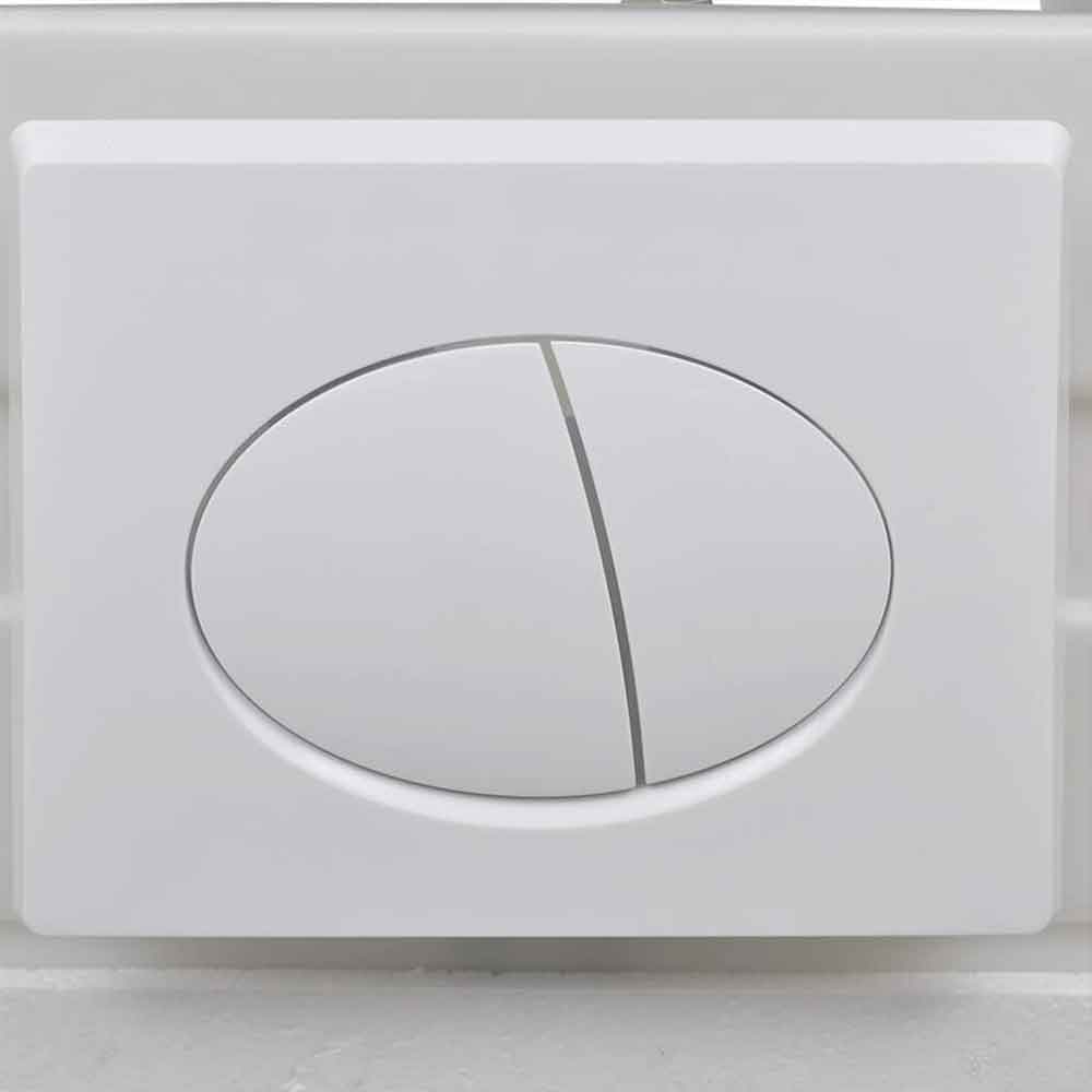 Adel White Rimless Wall Hung Toilet Pack With Bidet Function - Soft Close Seat