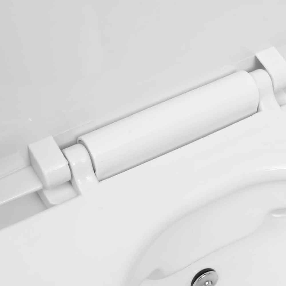 Adel White Rimless Wall Hung Toilet Pack With Bidet Function - Soft Close Seat