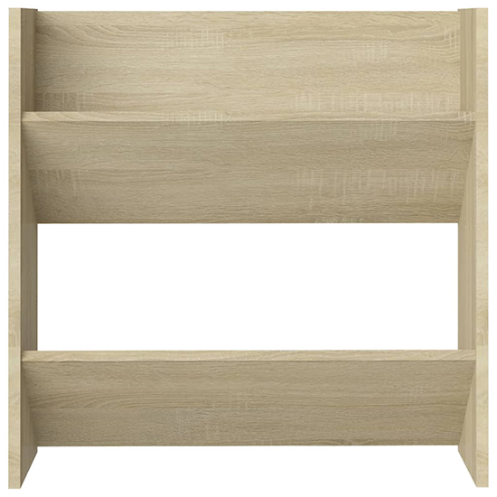 Adelio Wooden Wall Mounted Shoe Storage Rack In Sonoma Oak