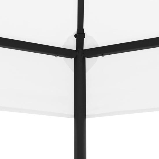Adica Fabric Garden Gazebo Hexagonal In White