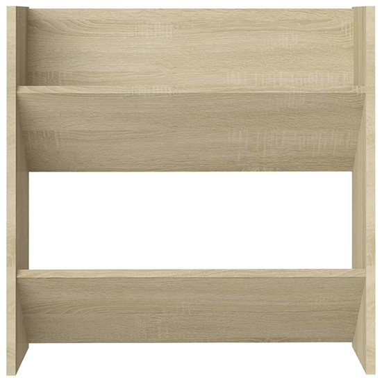 Adino Wooden Wall Mounted Shoe Storage Rack In Sonoma Oak
