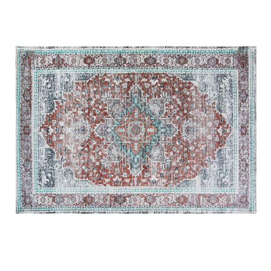 Adlance Polyester Fabric Vintage Rug In Multicoloured_2
