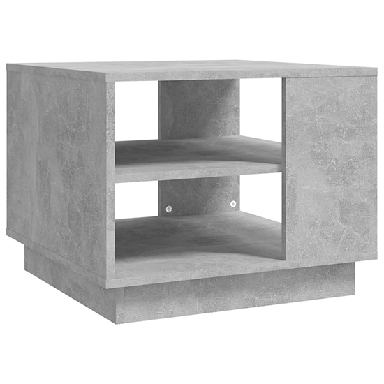 Adolfo Wooden Coffee Table With Undershelf In Concrete Effect