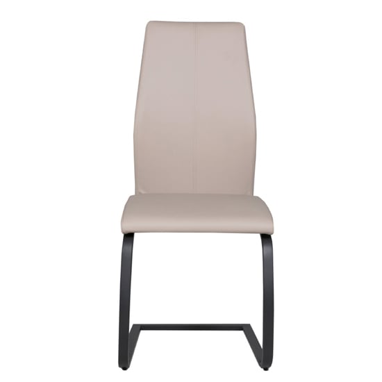 Adoncia Faux Leather Dining Chair In Taupe_2