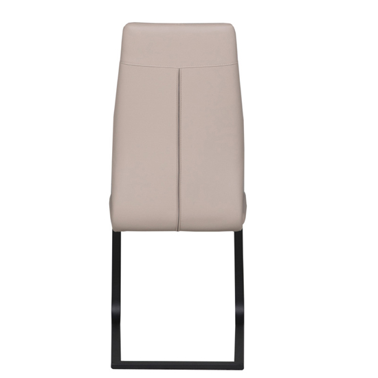 Adoncia Faux Leather Dining Chair In Taupe_3