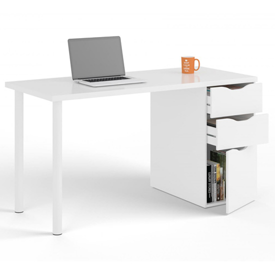 Product photograph of Adonia Reversible Wooden Laptop Desk In White from Furniture in Fashion