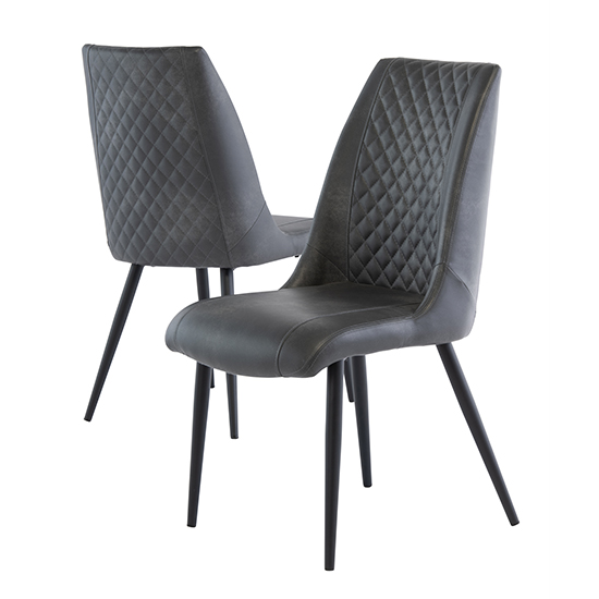 Adora Grey Faux Leather Dining Chairs In Pair_4