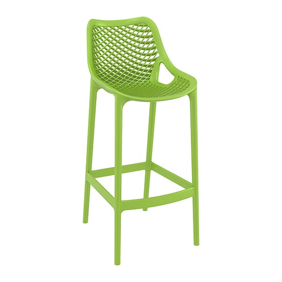 Product photograph of Adrian Polypropylene And Glass Fiber Bar Chair In Green from Furniture in Fashion