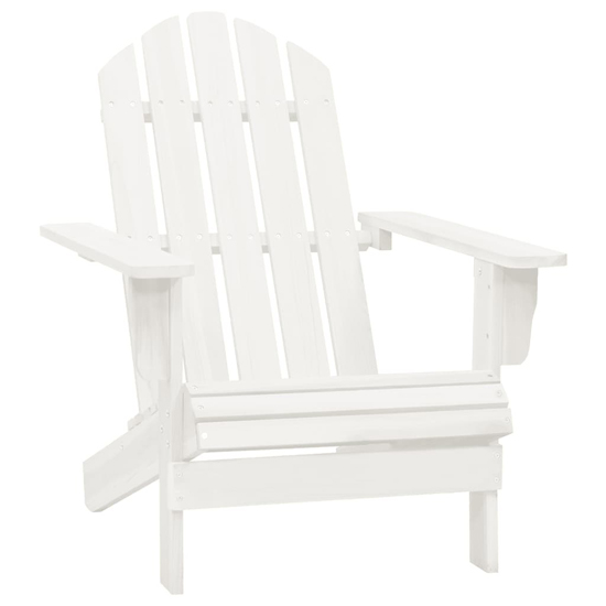Adrius Garden Chair With Ottoman And Table In White