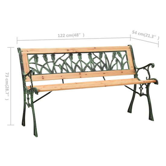 Adyta Outdoor Wooden Tulip Design Seating Bench In Natural