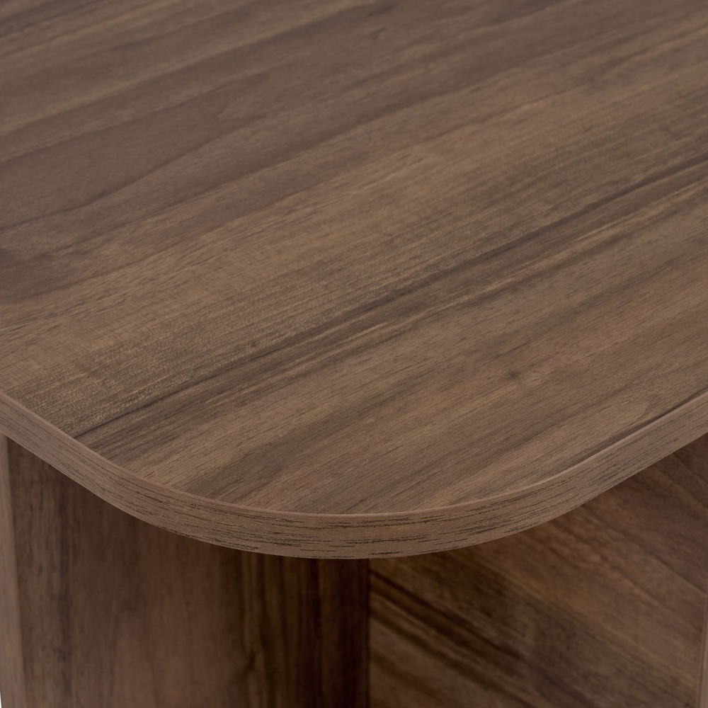 Aerin Wooden Rectangular Coffee Table in Walnut