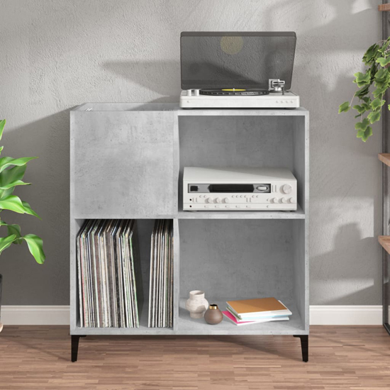 Aero Wooden Shelving Unit In Concrete Effect