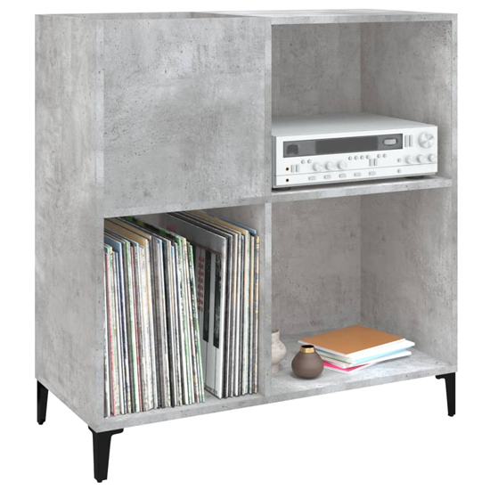 Aero Wooden Shelving Unit In Concrete Effect