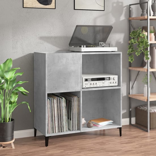 Read more about Aero wooden shelving unit in concrete effect