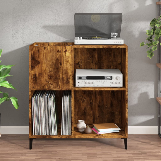 Aero Wooden Shelving Unit In Smoked Oak