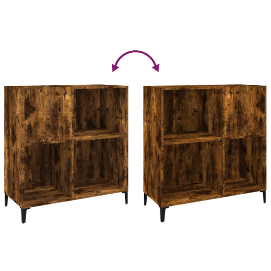 Aero Wooden Shelving Unit In Smoked Oak