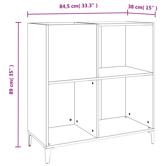 Aero Wooden Shelving Unit In White