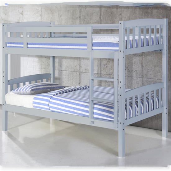 Read more about Aeryn wooden single bunk bed in grey